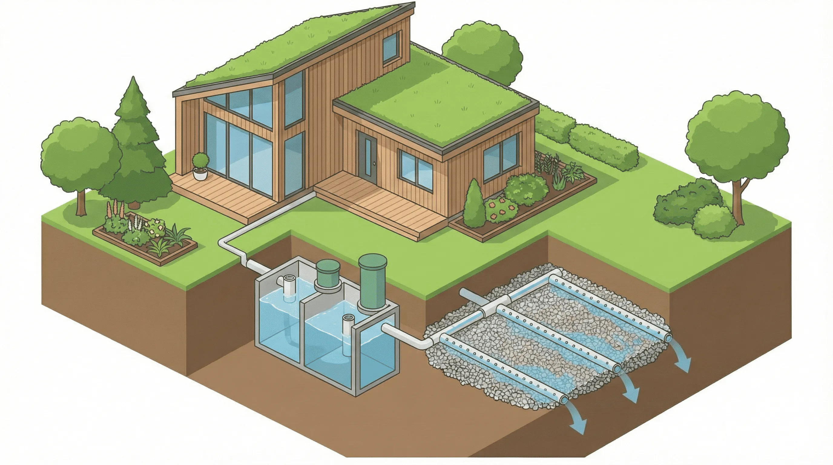 Как работает септик с биологической очисткой без откачки
